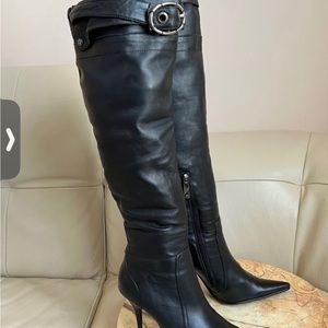 Women Leather Boots zipper shoes